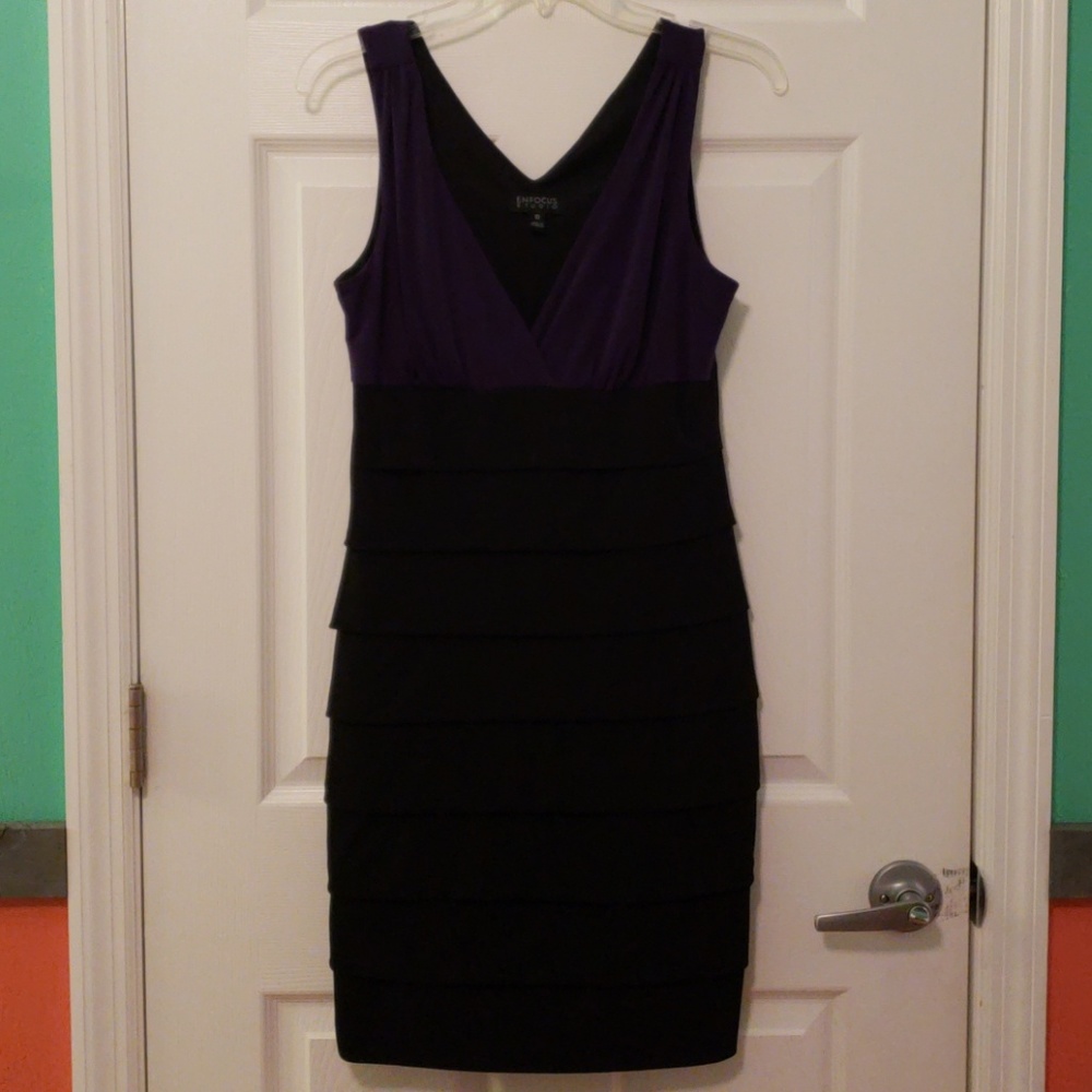 Purple & Black Dress